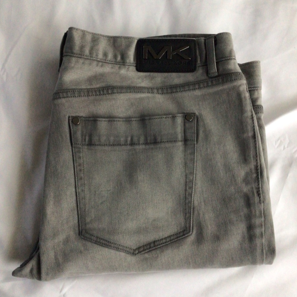 NWOT Michael Kors Gray Slim Jeans size 38/32